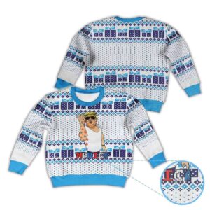 Alternative view of Donald Trump Tattoo Sleeveless Merica Ugly Christmas Sweater