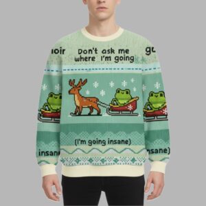 Alternative view of Don't Ask Me Christmas Ugly Sweater - gullprint.com