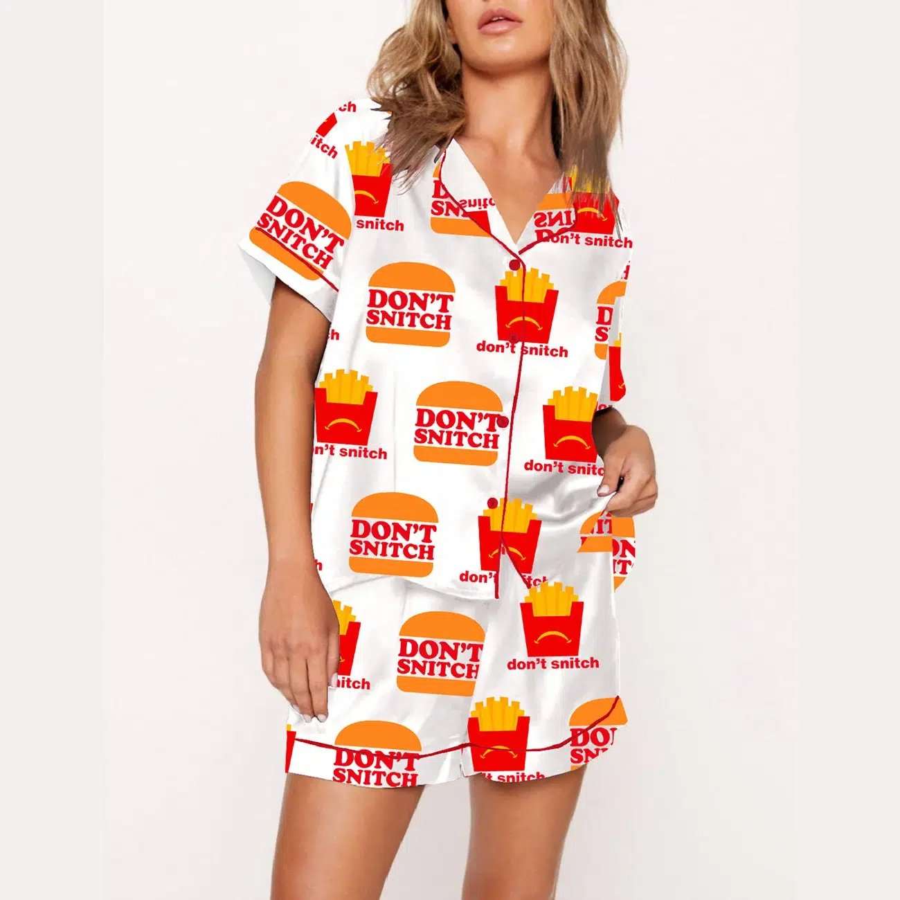 Alternative view of Don't Snitch Pajama Set