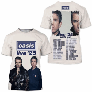 Oasis Band Live' 25 Tour Schedule 2025 3D Oasis Band SHIRT Classic 3D T-shirt