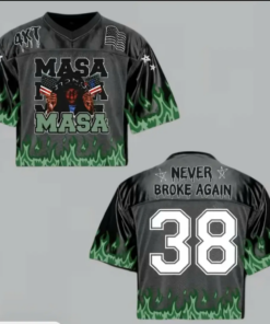Youngboy Football Croptop Jersey, Masa Tour 2025 Rapper Inspired Concert Outfit