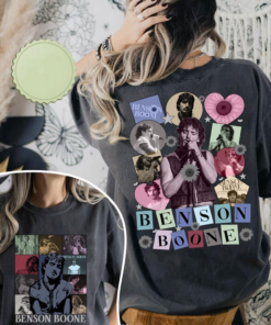 Benson Boone Vintage Shirt, Retro Pop Star Graphic Tee, Concert Tour Collage T-Shirt, Music Fan Gift, Benson Boone Top