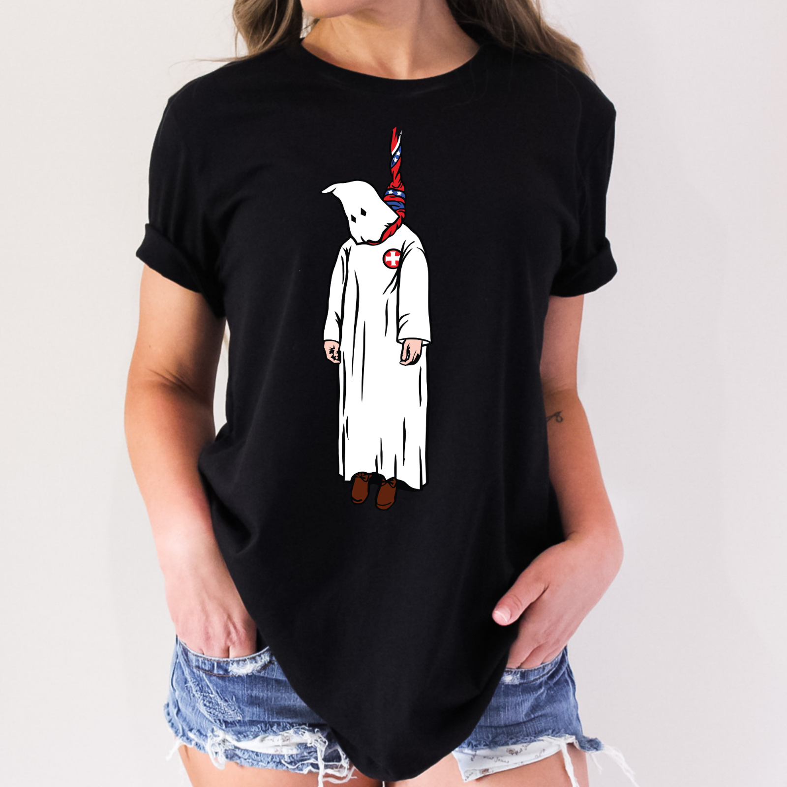 ANTI KLAN ANTI FASCISM POLITICAL NOVELTY T-Shirt