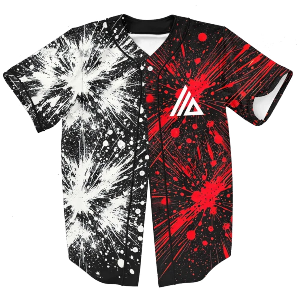 Atliens Baseball Jersey Merch EDM T-shirts Rave Summer Short Sleeve DJ Baseball Uniform Unisex Tops - Image 2