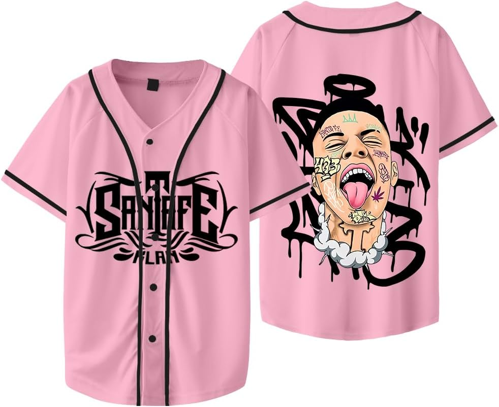 Santa Fe Klan Angel Face Merch Baseball Jacket 473 Logo Jersey Women Men Fashion Casual Short Sleeve T-shirts