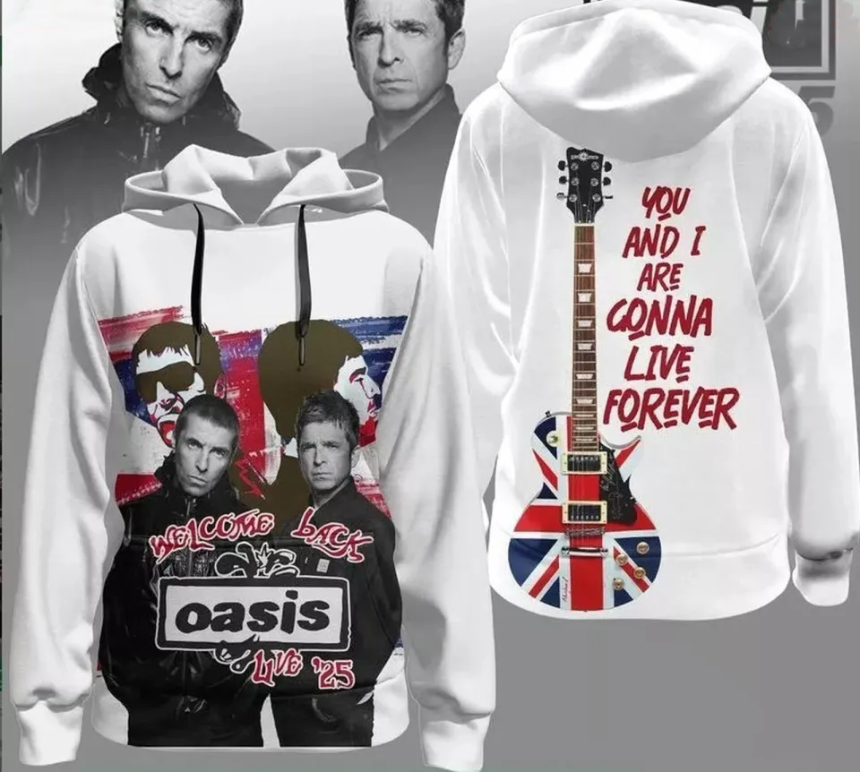 You and I are gonna live forever Oasis Shirt Great design 3D Hoodie