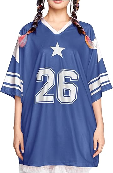 Women's Jersey Shirts Y2K Graphic Tees Streetwear Cute Football Jerseys Oversized T-Shirt Tops - Image 5