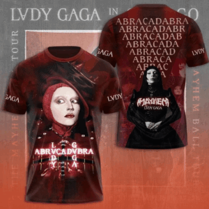 Lady Gaga Abracadabra The Mayhem Ball 2025 Tour 3D T-Shirt