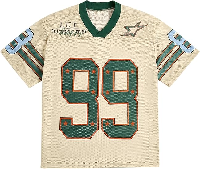 Jersey Y2k Baggy Shirts Graphic Tees Oversized V Neck Tshirts Summer Tops - Image 12