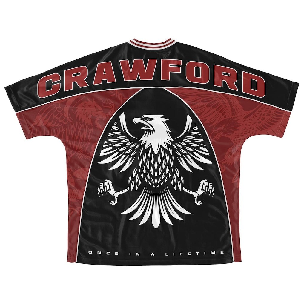 Canelo vs. Crawford Men's Red Crawford Soccer Jersey - Image 3