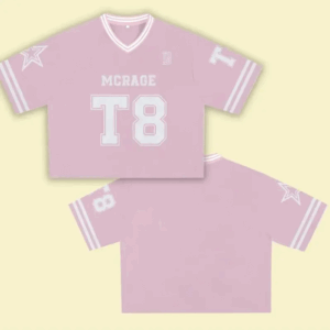 Full-Length & Crop Top Baggy Jersey Hot 2025 MCRAE T8 Jersey Unisex Sports Pink Jersey