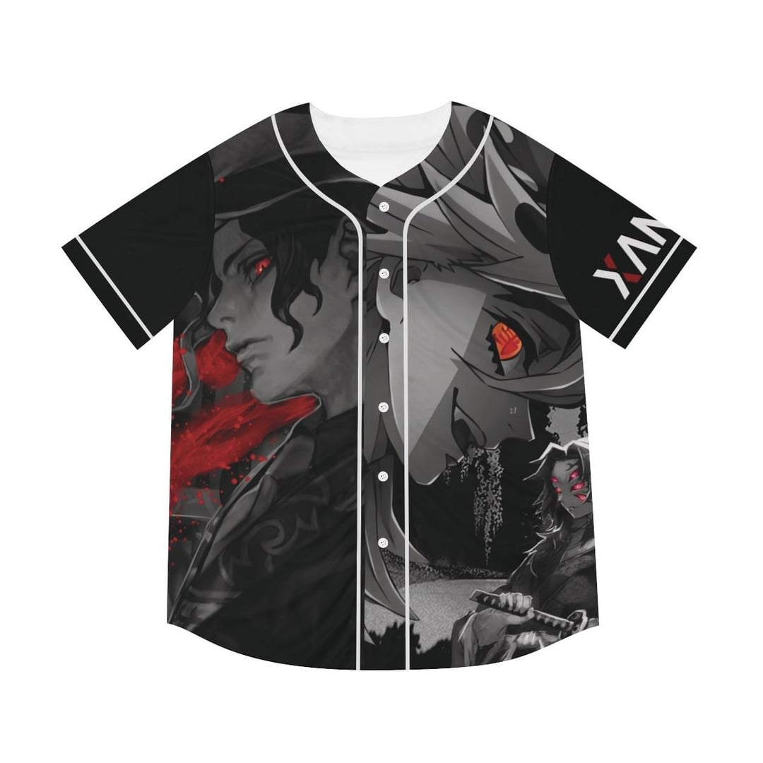 Down with my Demons Baseball Jersey, DemonSlayer Anime Jersey - Image 2