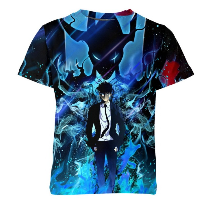 Sung Jin-Woo 3D T-Shirt, Solo leveling Anime Shirt