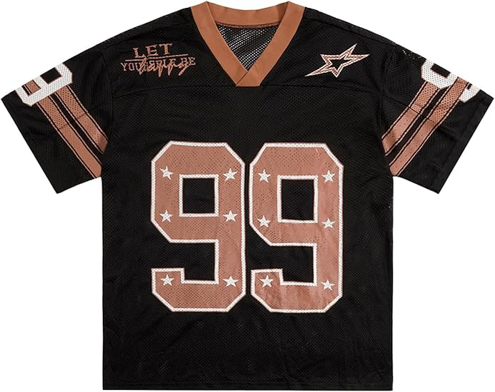 Jersey Y2k Baggy Shirts Graphic Tees Oversized V Neck Tshirts Summer Tops - Image 5