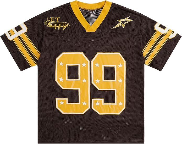 Jersey Y2k Baggy Shirts Graphic Tees Oversized V Neck Tshirts Summer Tops - Image 2