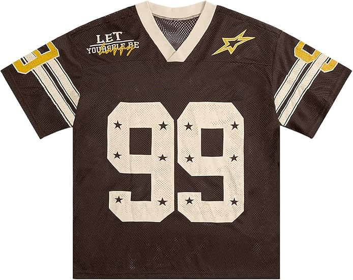 Jersey Y2k Baggy Shirts Graphic Tees Oversized V Neck Tshirts Summer Tops - Image 19