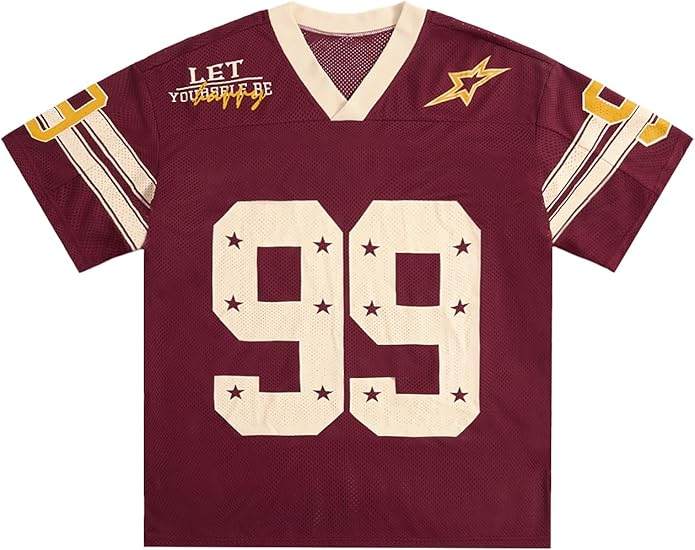 Jersey Y2k Baggy Shirts Graphic Tees Oversized V Neck Tshirts Summer Tops - Image 18