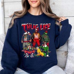 THUGLIFE Christmas Shirt, Christmas Movies Shirt, Xmas Graphic Tee - Image 4
