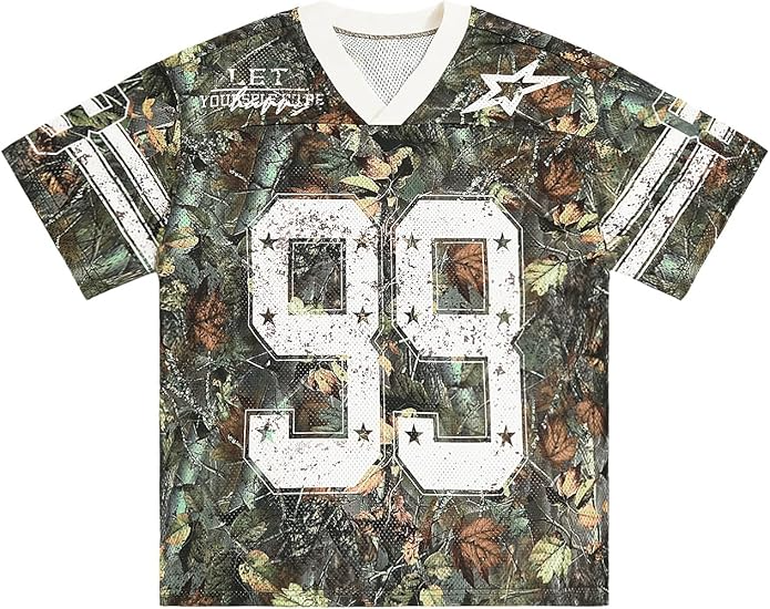 Jersey Y2k Baggy Shirts Graphic Tees Oversized V Neck Tshirts Summer Tops - Image 15