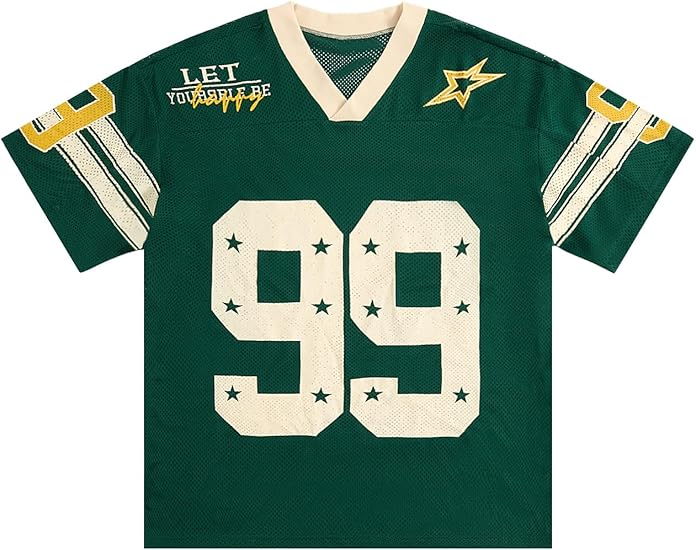 Jersey Y2k Baggy Shirts Graphic Tees Oversized V Neck Tshirts Summer Tops - Image 14