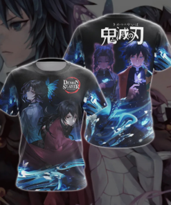 Anime Demon Slayer Kids Coslpay Baseball Jersey, Demon Slayer Jersey