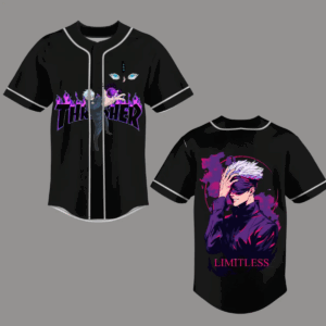 Unisex Jujutsu Kaisen Anime Jersey, Gojo Satoru Baseball Jersey