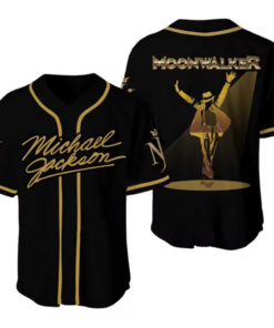 Michael Jackson Moonwalker Baseball Jersey Shirt Baseball Shirt 3D