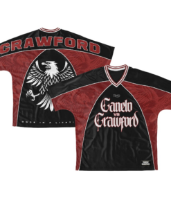Canelo vs. Crawford Men's Red Crawford Soccer Jersey