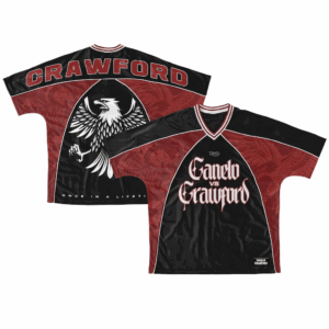 Canelo vs. Crawford Men's Red Crawford Soccer Jersey