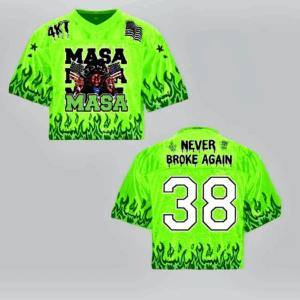 Youngboy Masa Tour Croptop Jersey, Masa Tour 2025 Rapper Inspired Concert Outfit