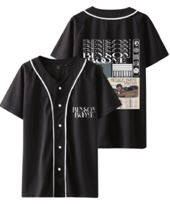 Alternative view of Custom Color Benson Boone Merch Short Baseball Shirts Album Cover Short Sleeve Kpop Fashion Shirt For Fan Men Women