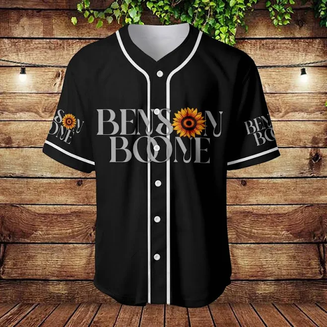 Benson Boone America Heart Tour Classic Baseball Jersey - Image 3
