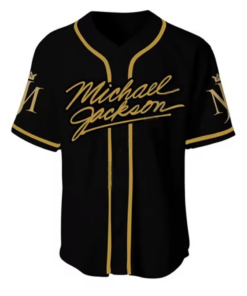 Alternative view of Michael Jackson Moonwalker Baseball Jersey Shirt Baseball Shirt 3D
