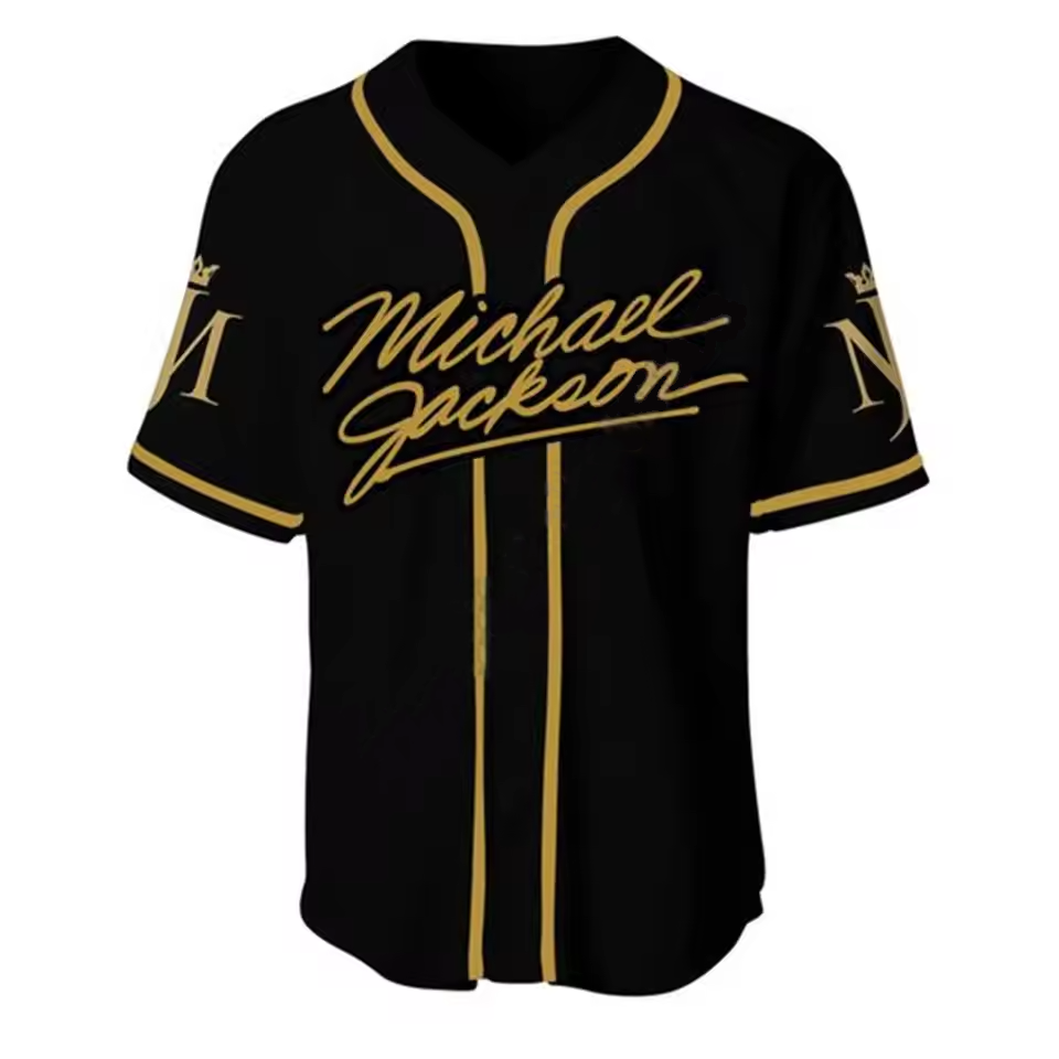 Michael Jackson Moonwalker Baseball Jersey Shirt Baseball Shirt 3D - Image 2