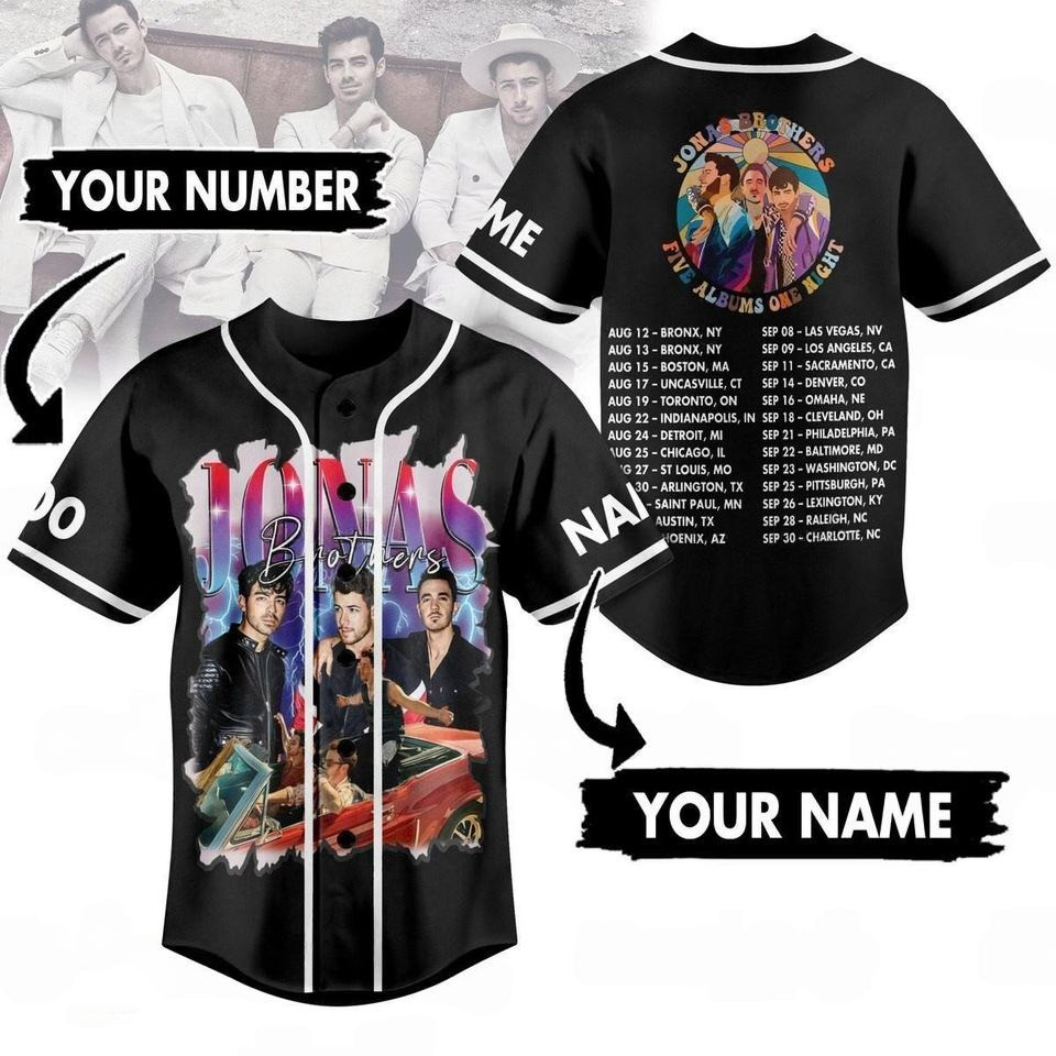 Jonas Brothers Baseball Jersey, Jonas Brother Jersey Shirt