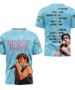 Benson Boone Beautiful Things Design 3D T Shirt AOP Classic 3D T-shirt