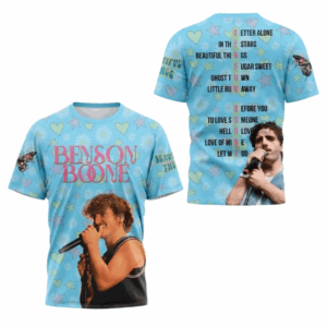 Benson Boone Beautiful Things Design 3D T Shirt AOP Classic 3D T-shirt