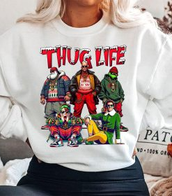 Alternative view of THUGLIFE Christmas Shirt, Christmas Movies Shirt, Xmas Graphic Tee