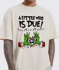 Grinchmas Pregnancy Announcement sweatshirt, Christmas Maternity, Christmas Pregnancy shirt, A little who is due sweatshirt, Baby Reveal