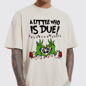 Grinchmas Pregnancy Announcement sweatshirt, Christmas Maternity, Christmas Pregnancy shirt, A little who is due sweatshirt, Baby Reveal