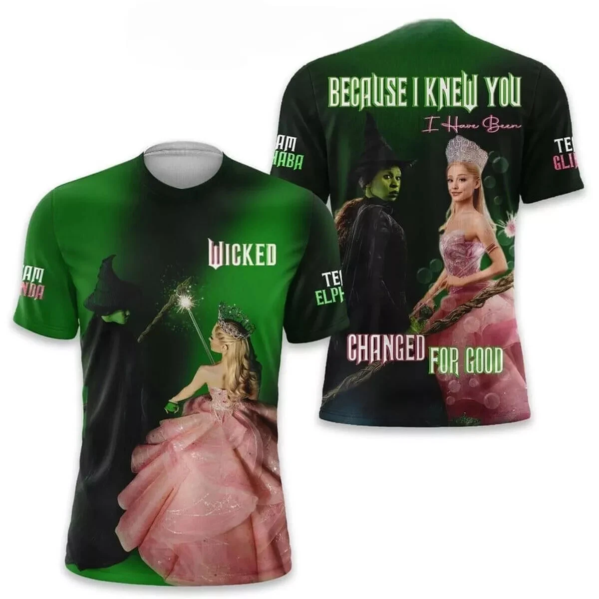 Wicked Because I Knew You I Have Been Changed For Good 2025 3D Tee