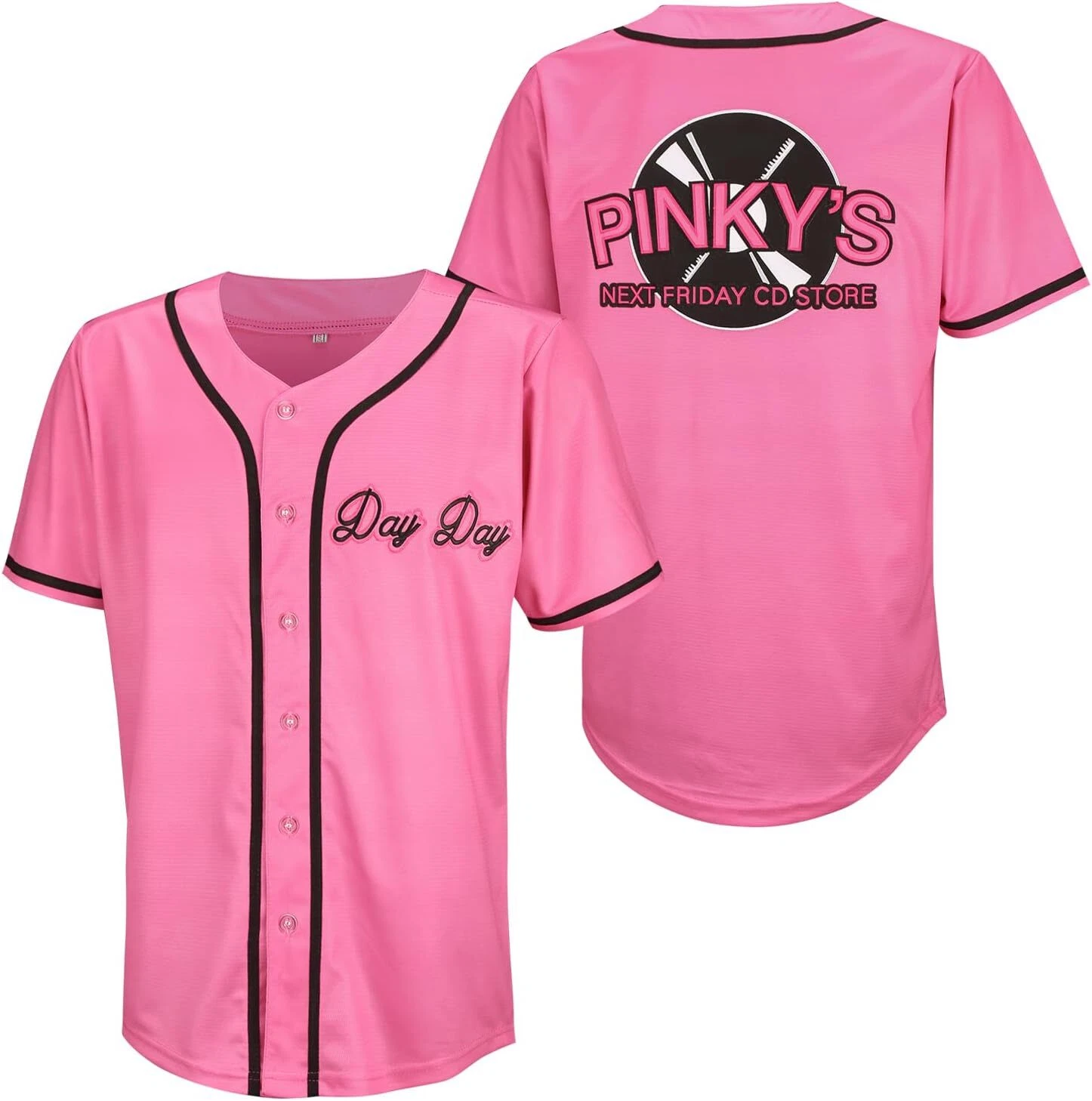 Movie Next Friday Pinky Record #1 Day Day Baseball Jersey Hip Hop Shirt Print