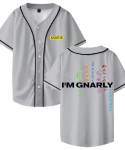 Kpop Katseye Gnarly Baseball Jersey 2025 Beautiful Chaos Album Short Sleeve Button-up Shirts, Custom Color
