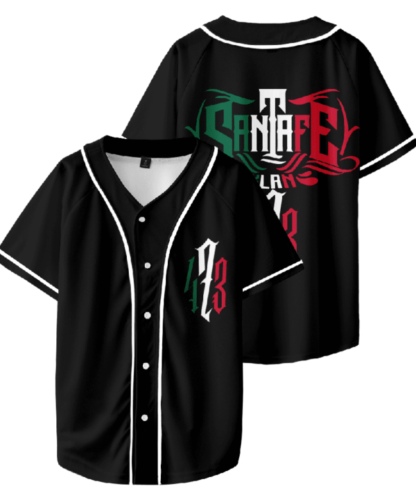 Santa Fe Klan 473 Tour Merch Baseball Jersey V-Neck Fashion Casul Streetwear Hip Hop Tops
