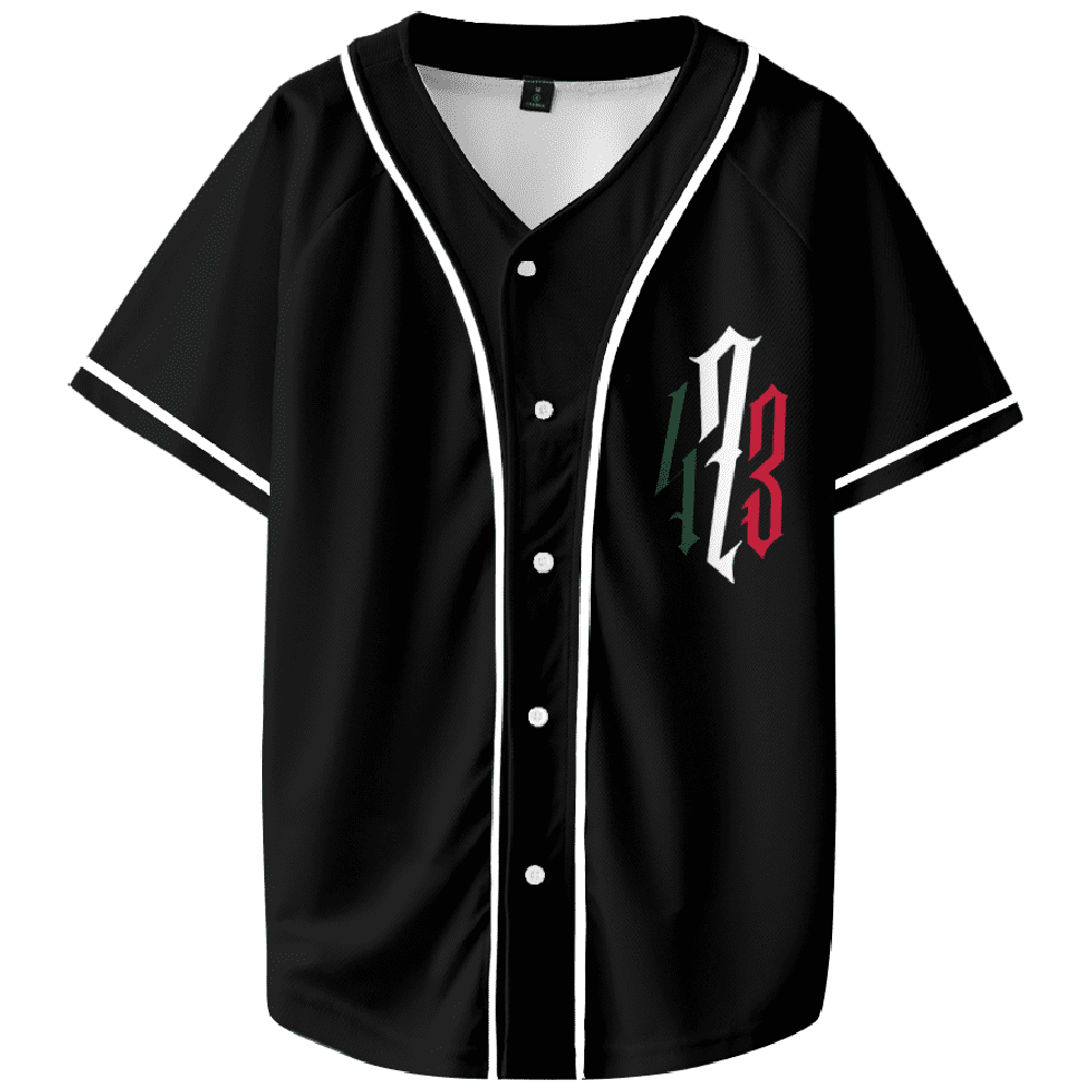 Santa Fe Klan 473 Tour Merch Baseball Jersey V-Neck Fashion Casul Streetwear Hip Hop Tops - Image 3