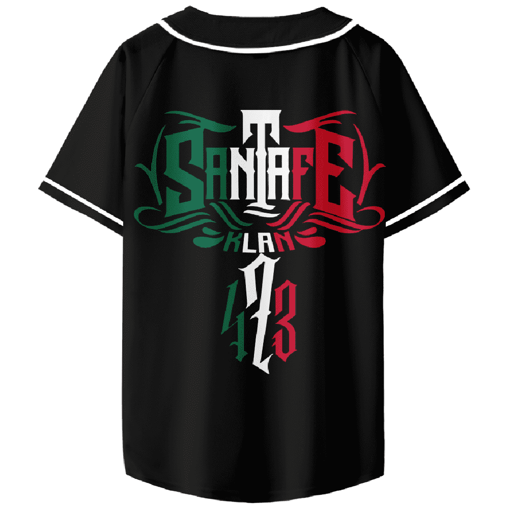 Santa Fe Klan 473 Tour Merch Baseball Jersey V-Neck Fashion Casul Streetwear Hip Hop Tops - Image 4