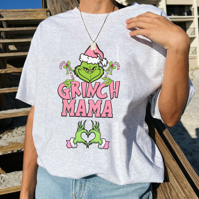 Mama Grinch Sweatshirt, Christmas Mom Shirt, Christmas Mama Shirt, Holiday Mom Shirt, Grinch Mama Crewneck, Grinch Mom Hoodie