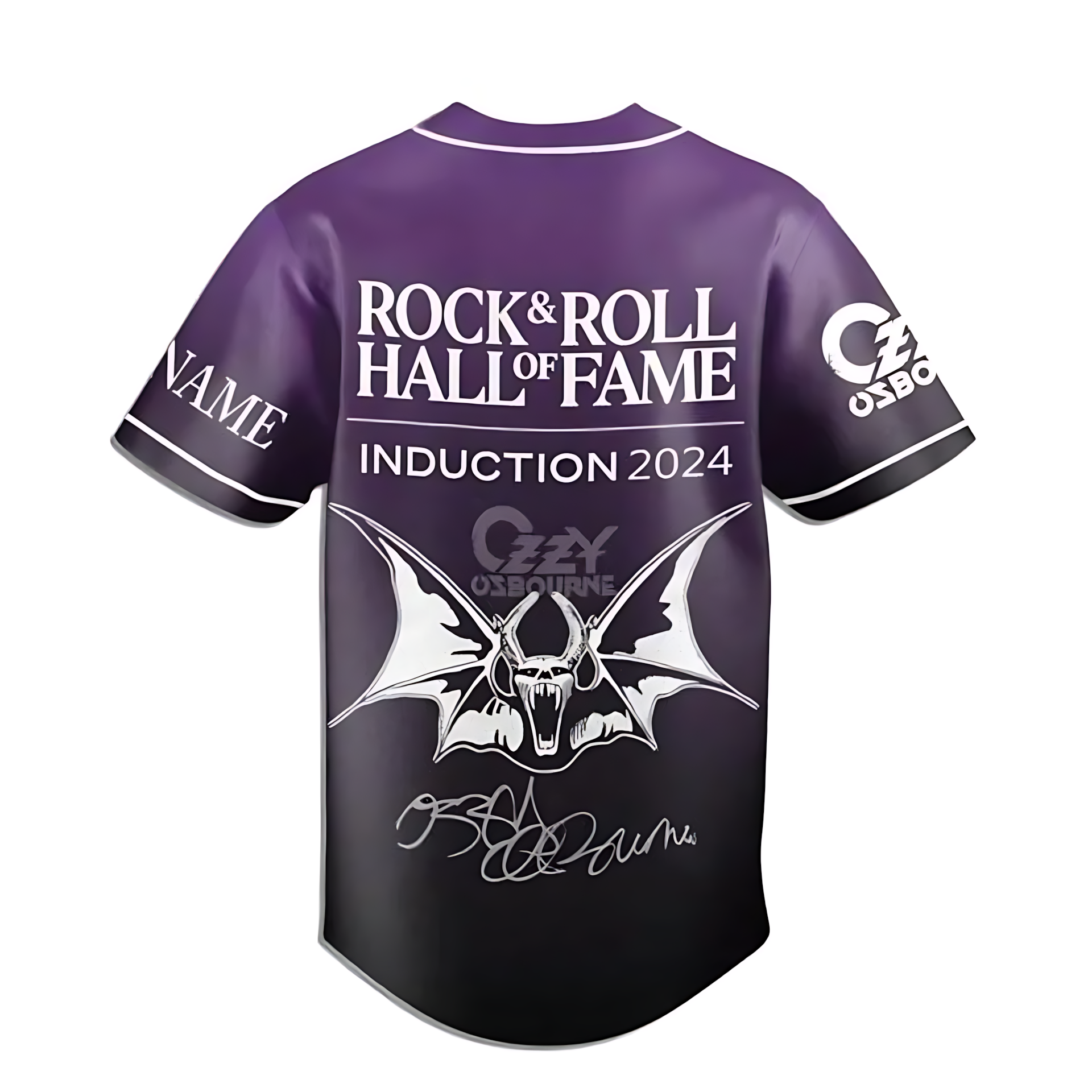 Ozzy Osbourne Introduction Of Rock And Roll 2024 Personalized Baseball Jersey - Image 3