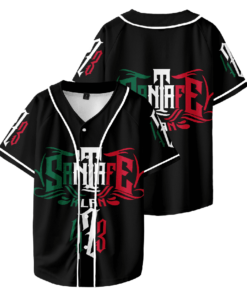 Santa Fe Klan Merch Baseball Jersey Shirt Women Men V-Neck Summer Short Sleeve Casual Tee