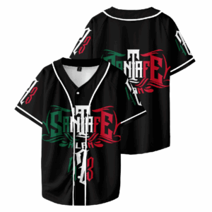 Santa Fe Klan Merch Baseball Jersey Shirt Women Men V-Neck Summer Short Sleeve Casual Tee